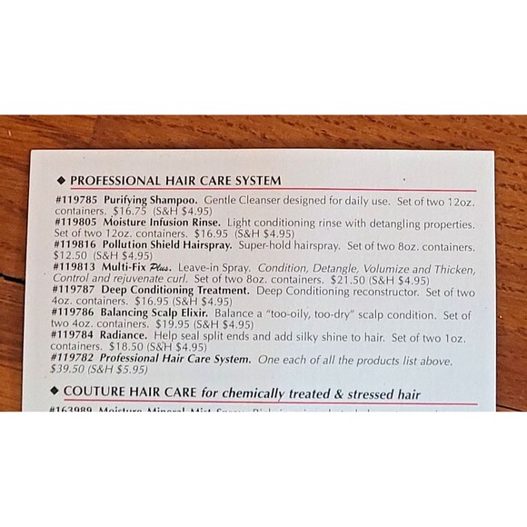 Susan Lucci ADVANCED HAIR CARE SYSTEM Shampoo Conditioner Elixir Hairspray NOS - Picture 7 of 16